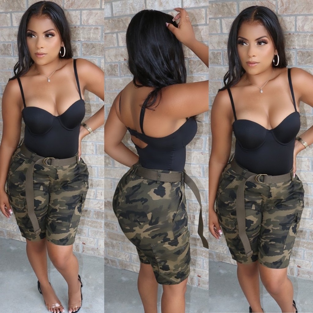 Camo shorts for women